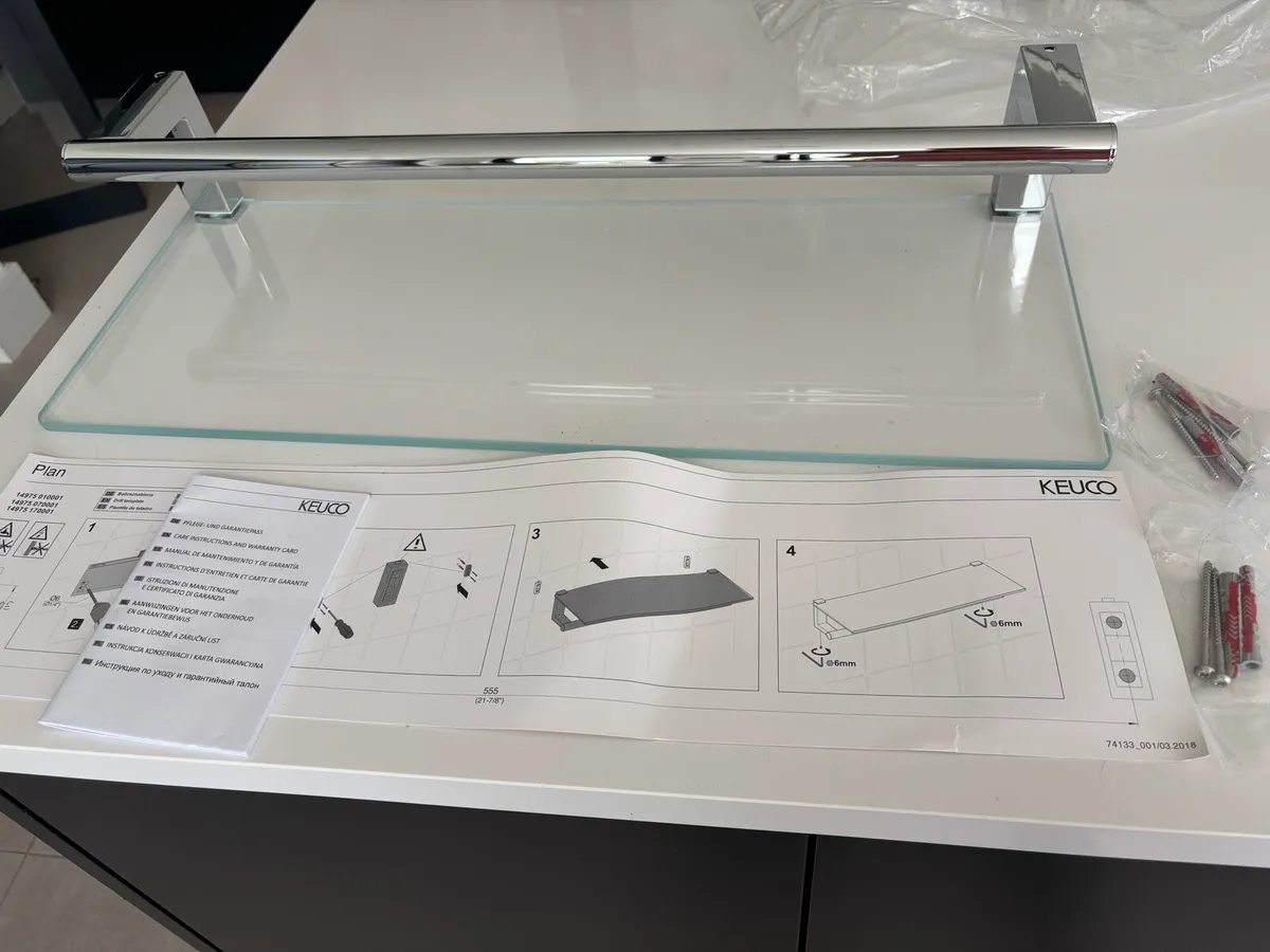 Keuco Bathroom Shelf and Towel Rail - Image 1