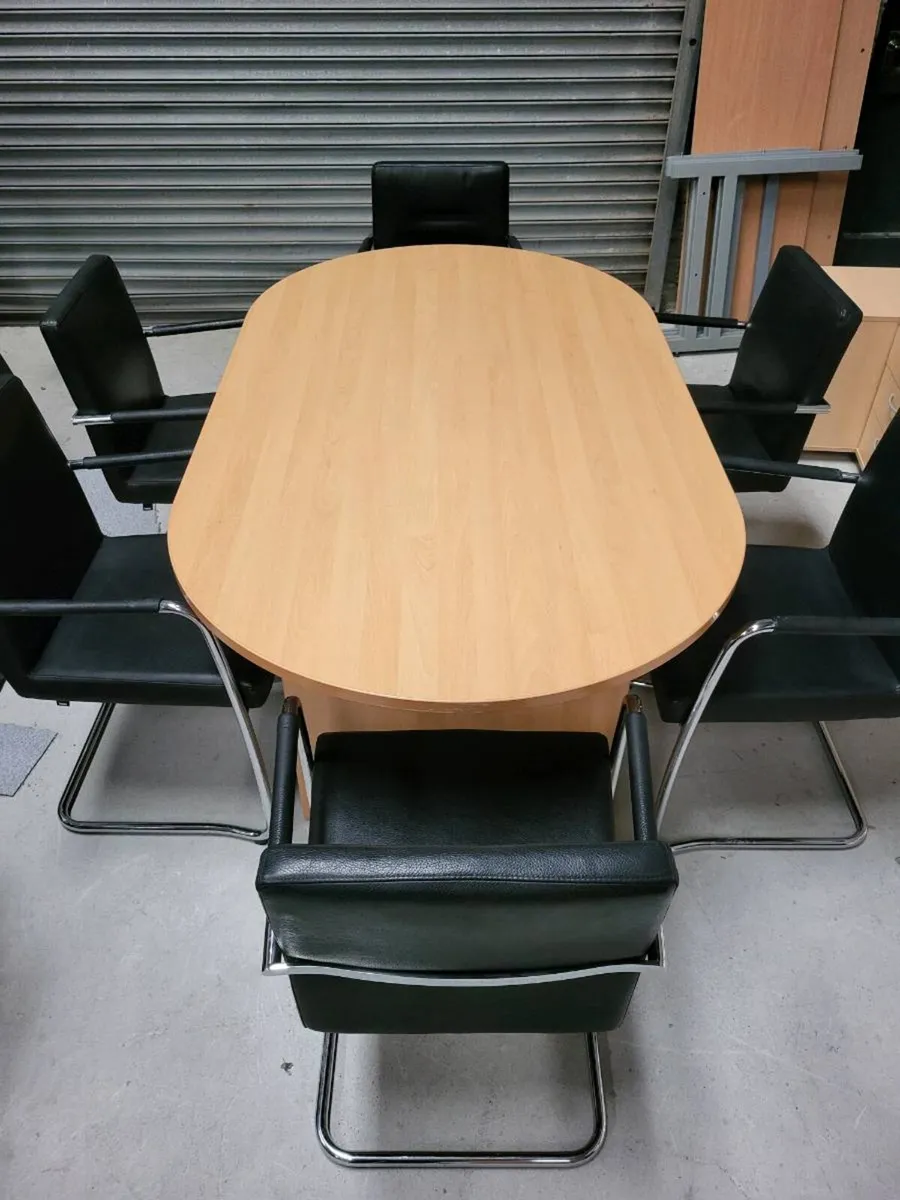 Boardroom/Meeting Room Table & 6 Chairs. - Image 1