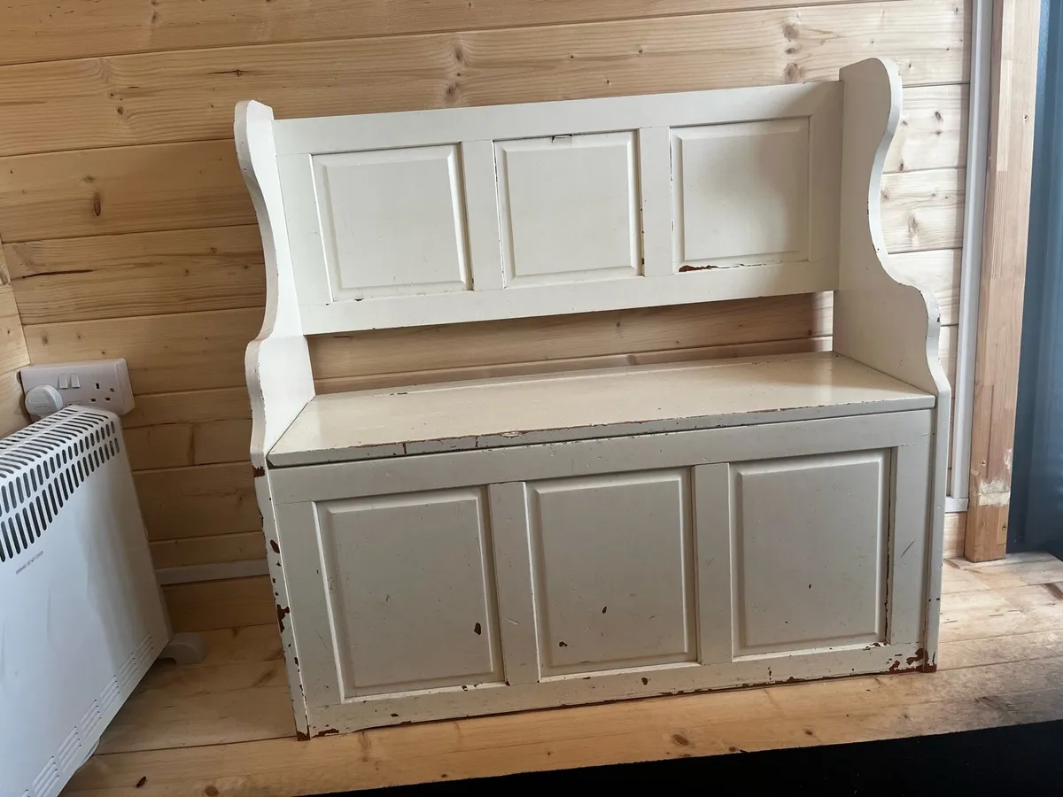 Monks Bench-Painted - Image 1