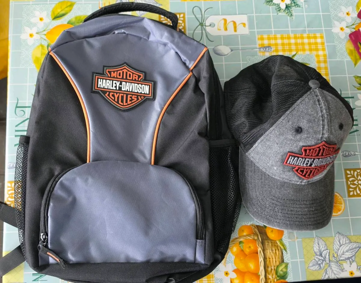 Brand new Harvey Davidson Hat and Rucksack - Image 2