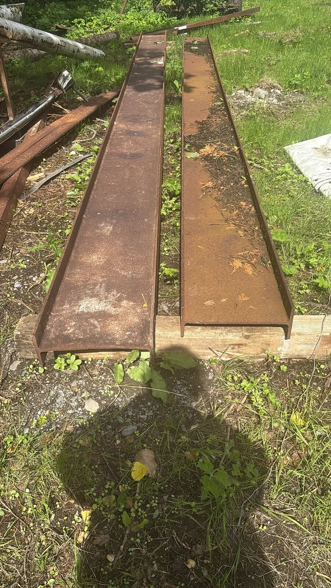 2 21ft 14”x5” Heavy Duty steel channels - Image 1