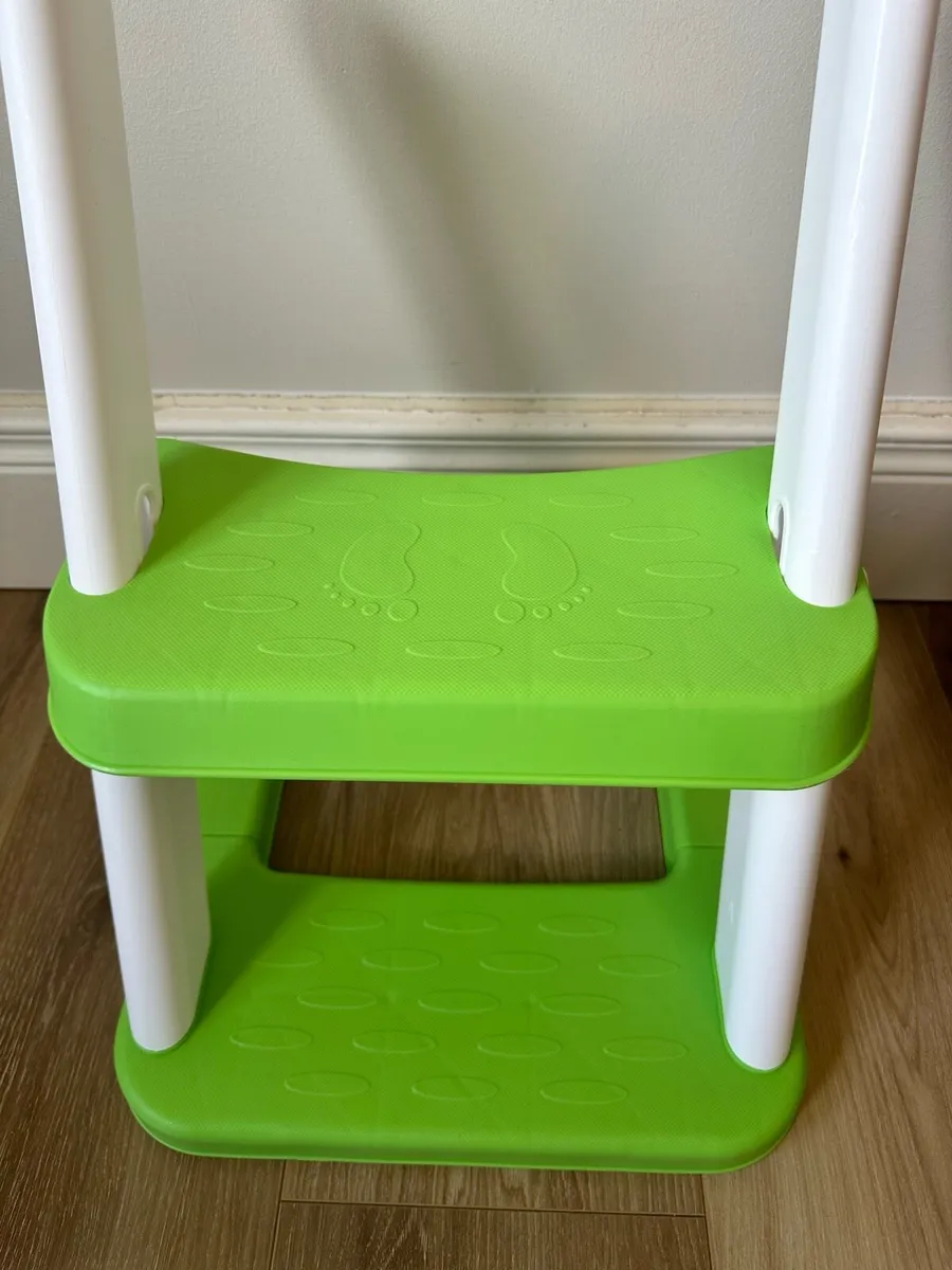 Green bear toddler toilet seat and steps - Image 4