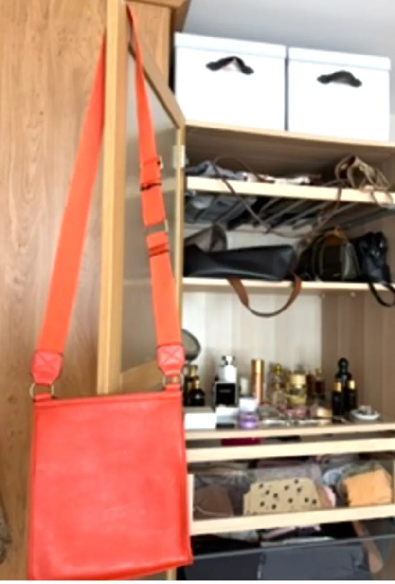 Faux leather  handbag - Image 2