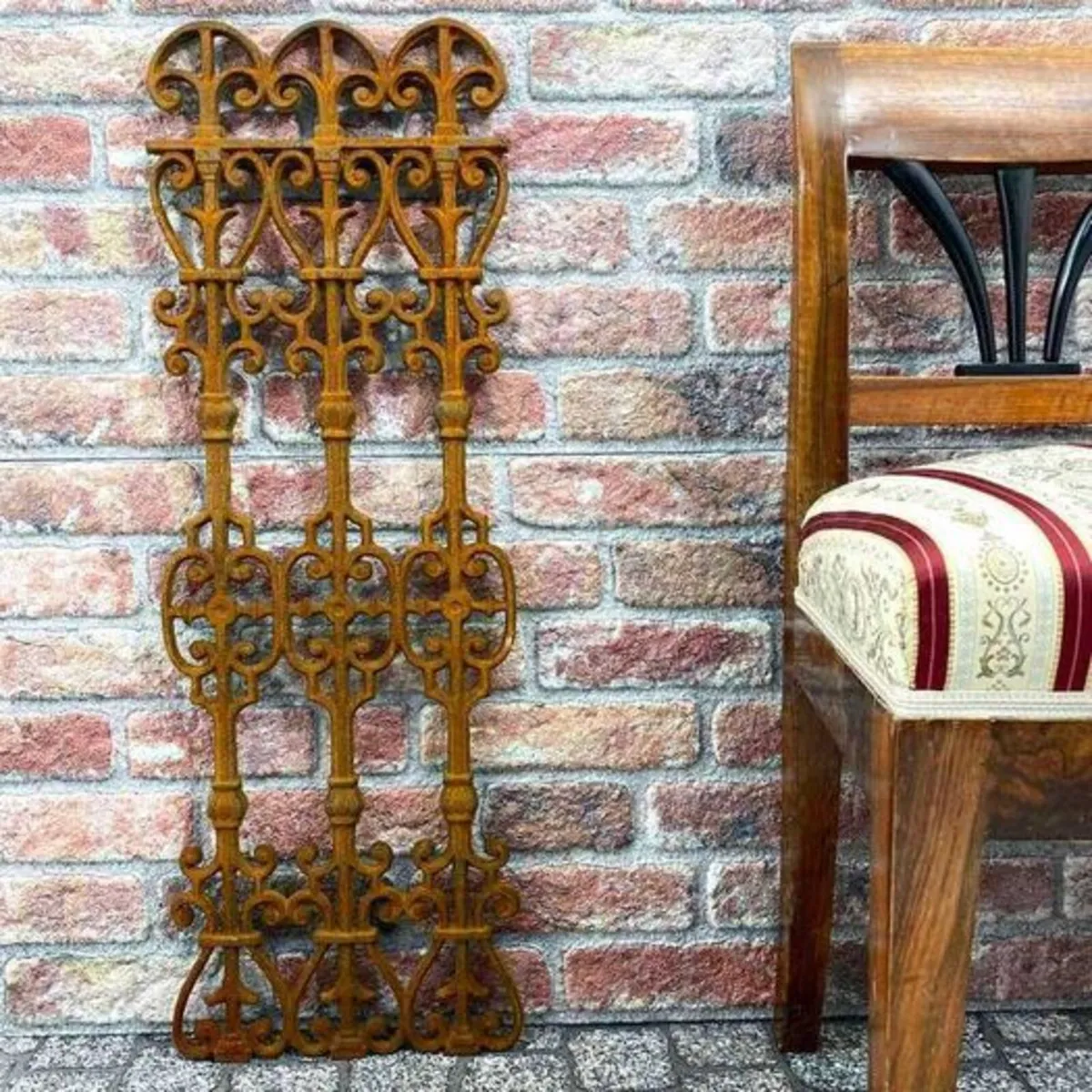 Decorative Cast Iron Garden Trellis –86 cm Antique - Image 2