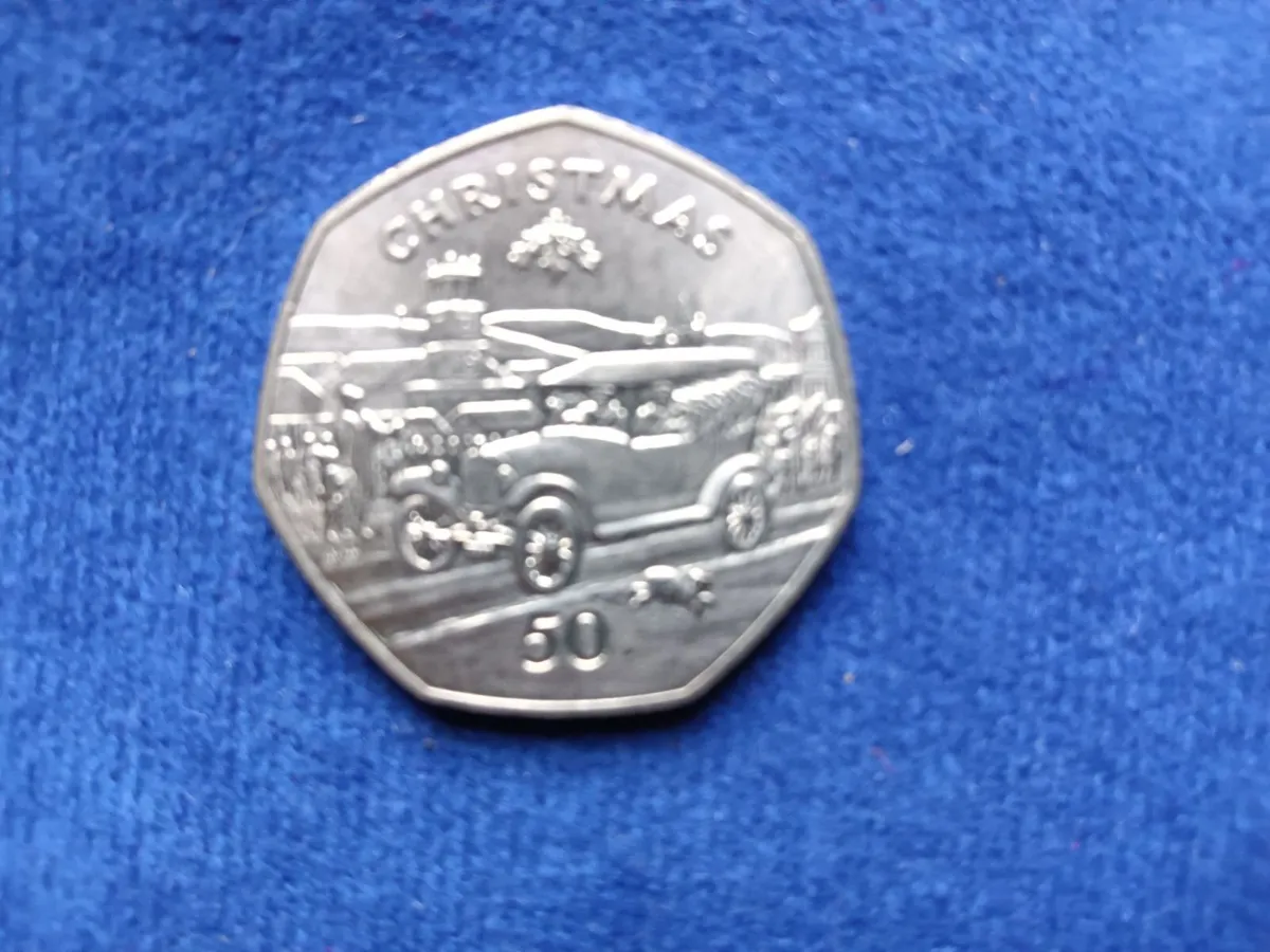 Isle of Man 1983 Christmas 50 pence coin - Image 2