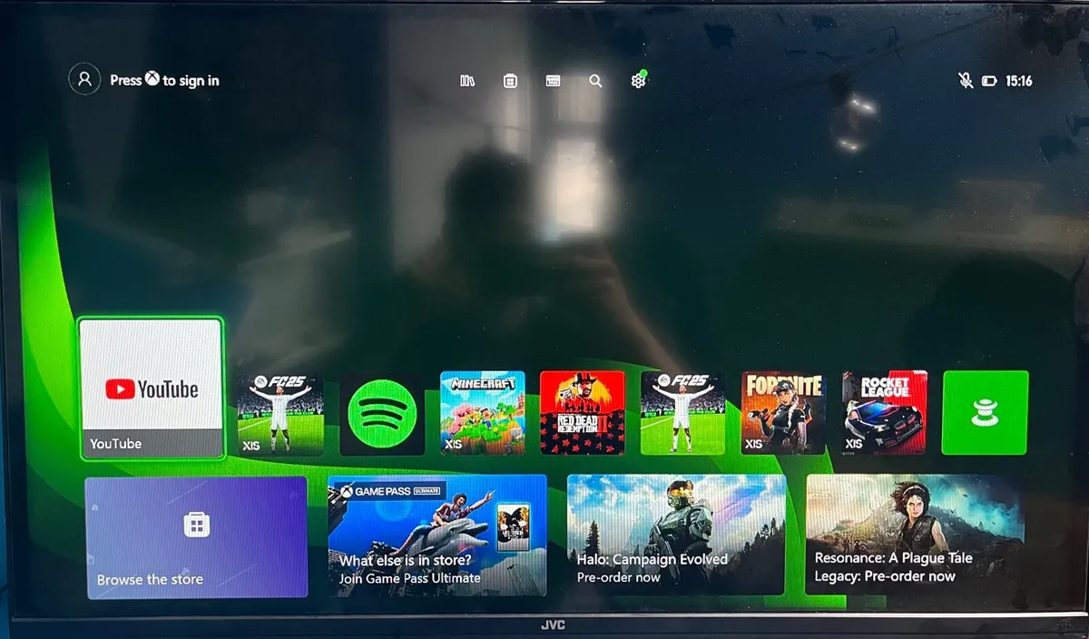 Xbox Series X with controller and power chord - Image 2