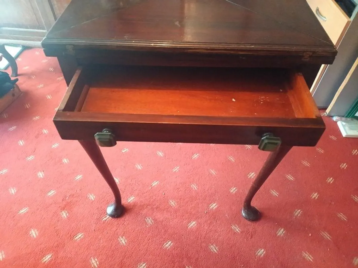 Card Table - Mahogony - Image 4
