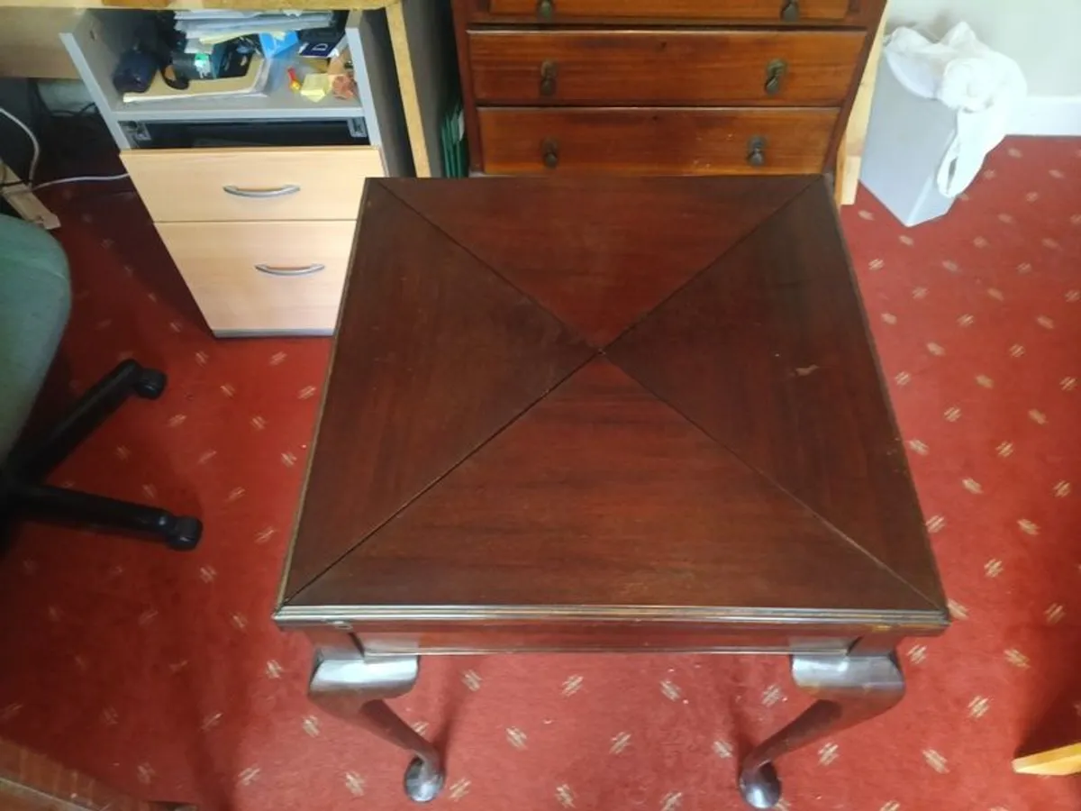 Card Table - Mahogony - Image 2