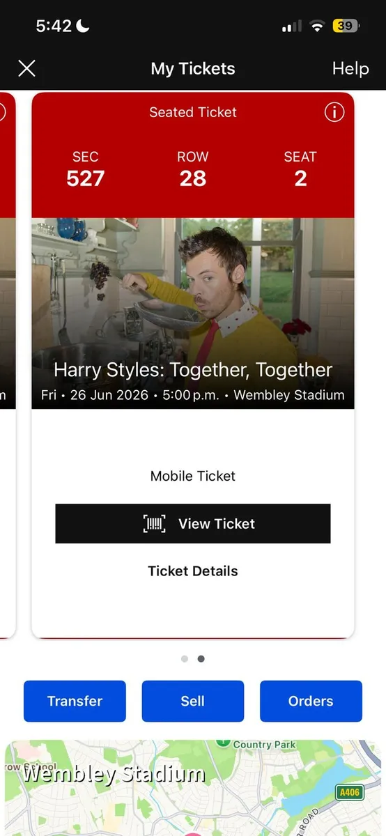 Harry style tickets - Image 1