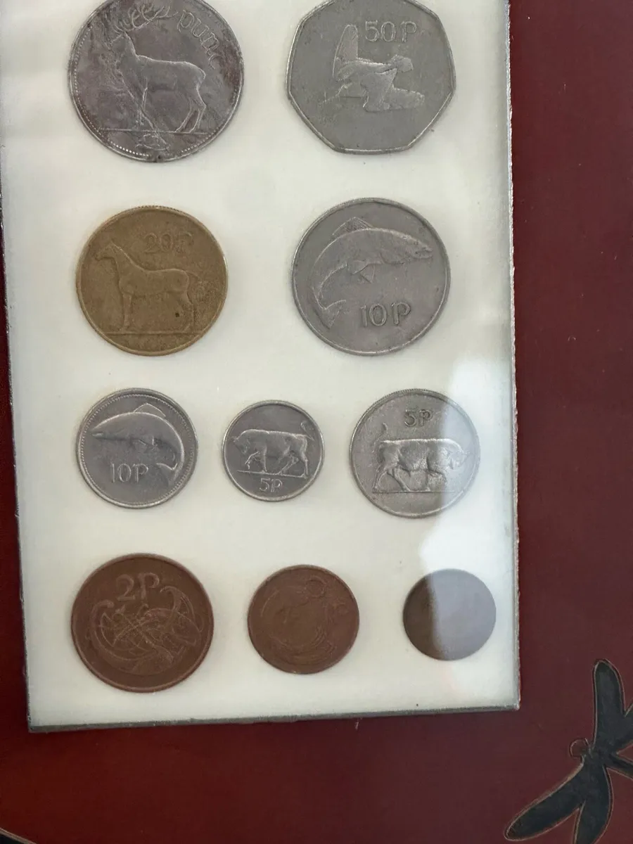 Selection of old Irish coins - Image 1