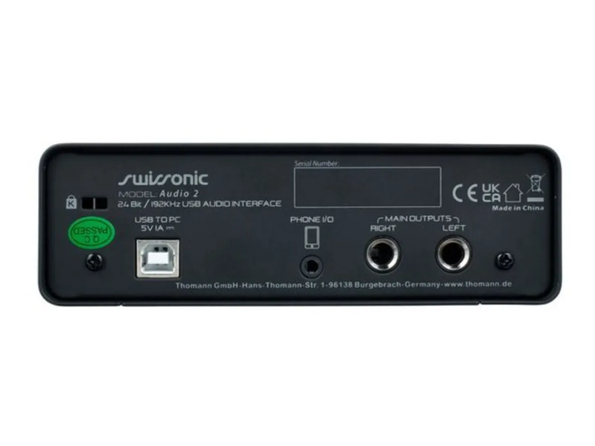 Swissonic Audio 2, Brand New, Sealed. USB Audio Interface - Image 3