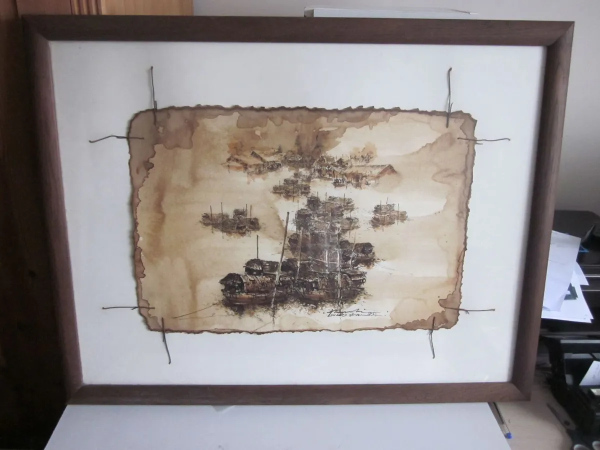 Coffee painting by Pornchai Lerttamasiri Thai Arti - Image 2