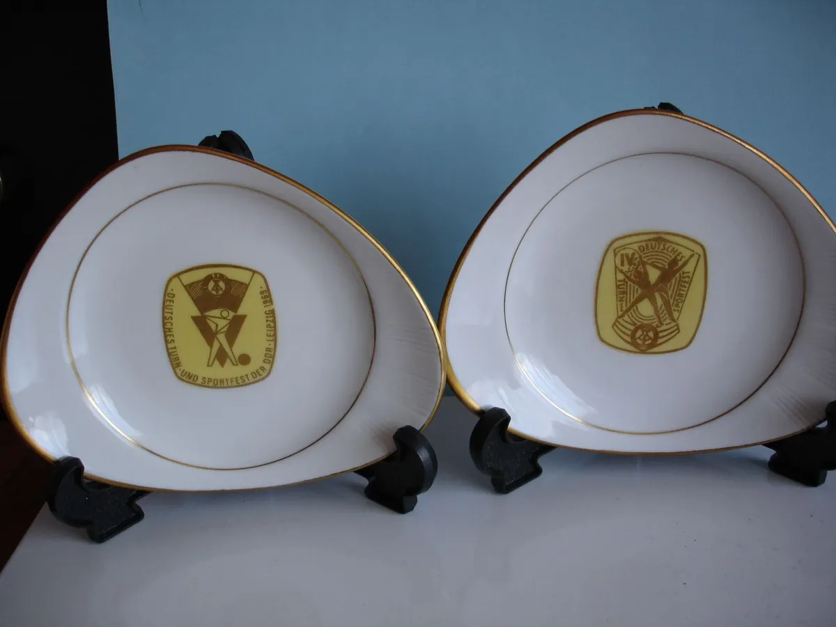 Two Plaques East German Sports Festivals 1963
