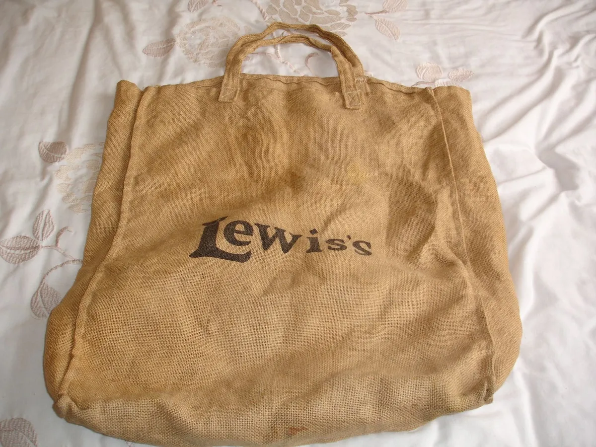 Vintage John Lewis's  Sack Shopping Bag - Image 2