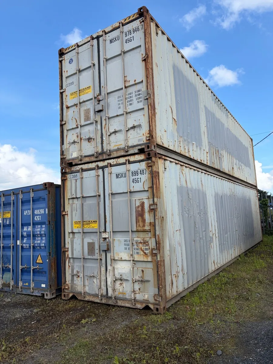 3 no. 40ft x 8ft shipping containers - Image 3