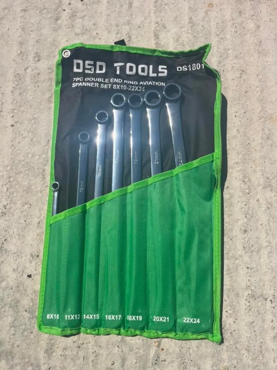 DSD TOOLS 7PC DOUBLE END RING AVIATION SPANNERS