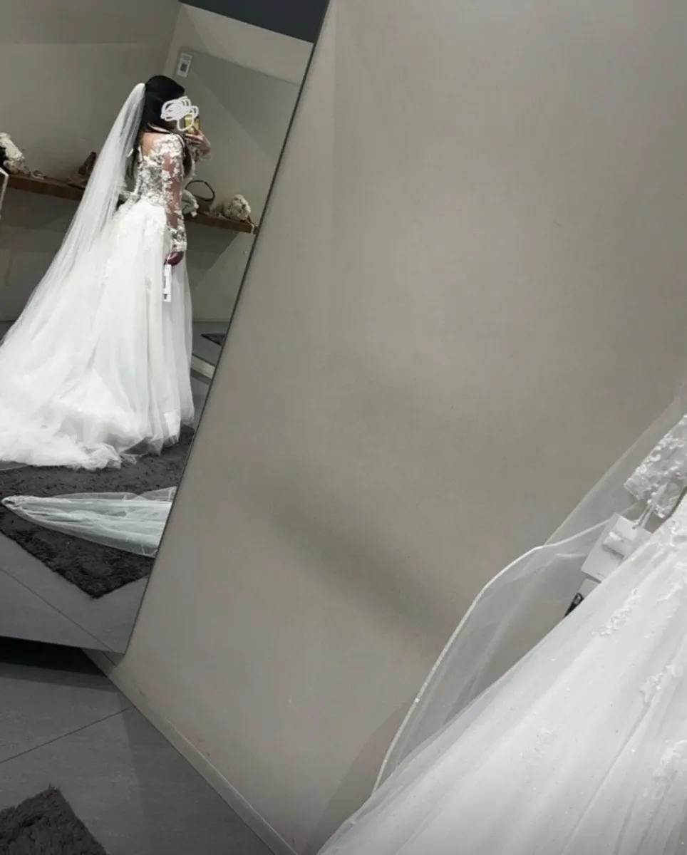 ✨ Wedding Dress & Veil – UK 8 / EU 36✨ - Image 3