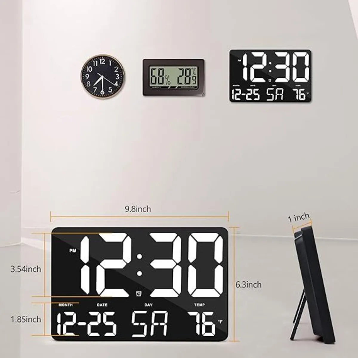 Digital Clock Large Display,11.5" Digital Calendar - Image 3