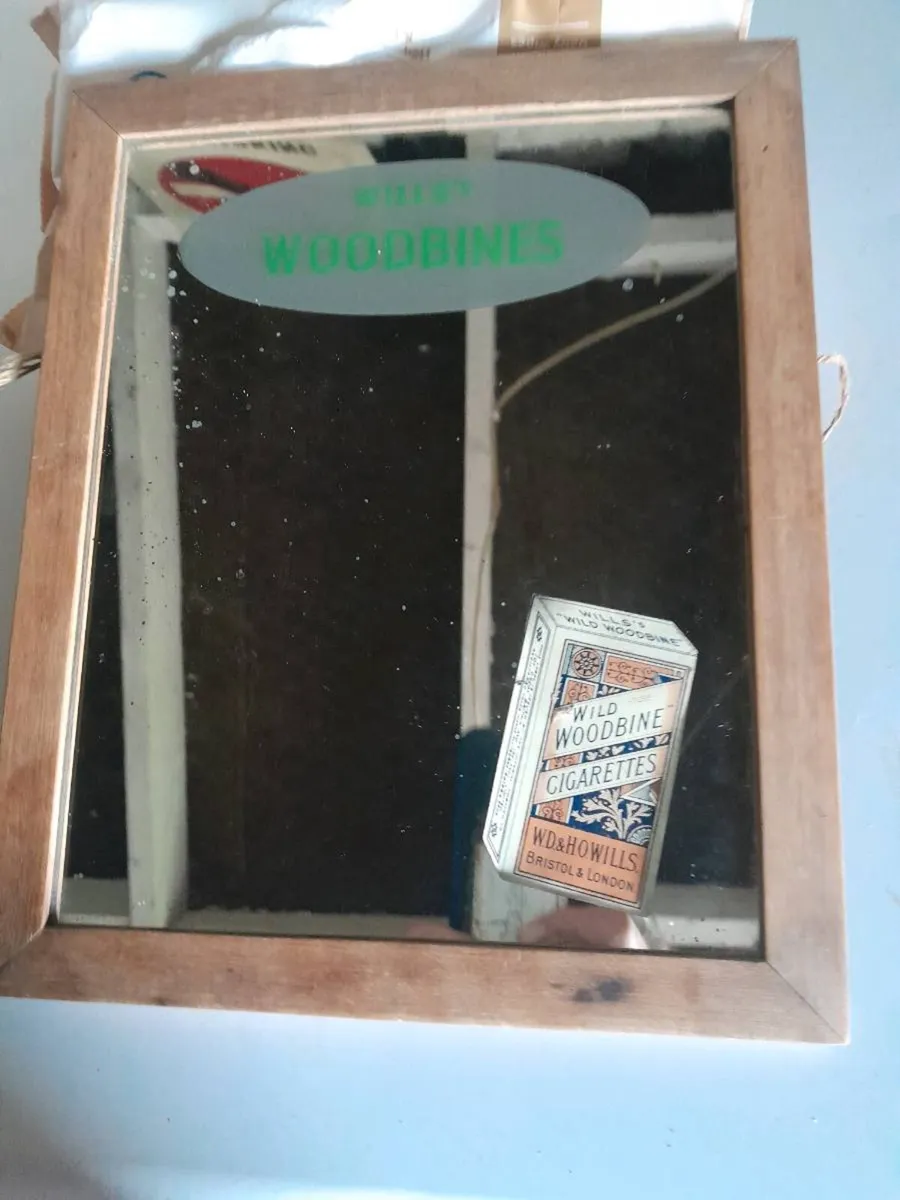 Original  wills wood bines advertising  mirror - Image 4