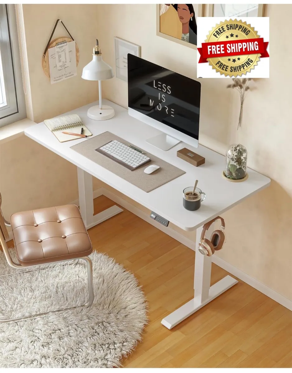 Electric Standing Desk 100 X 60 cm Heigh Adjustabl - Image 1