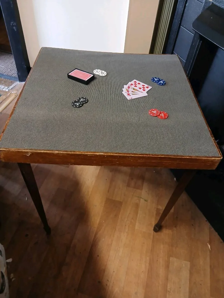 Vintage Card Table - Image 1