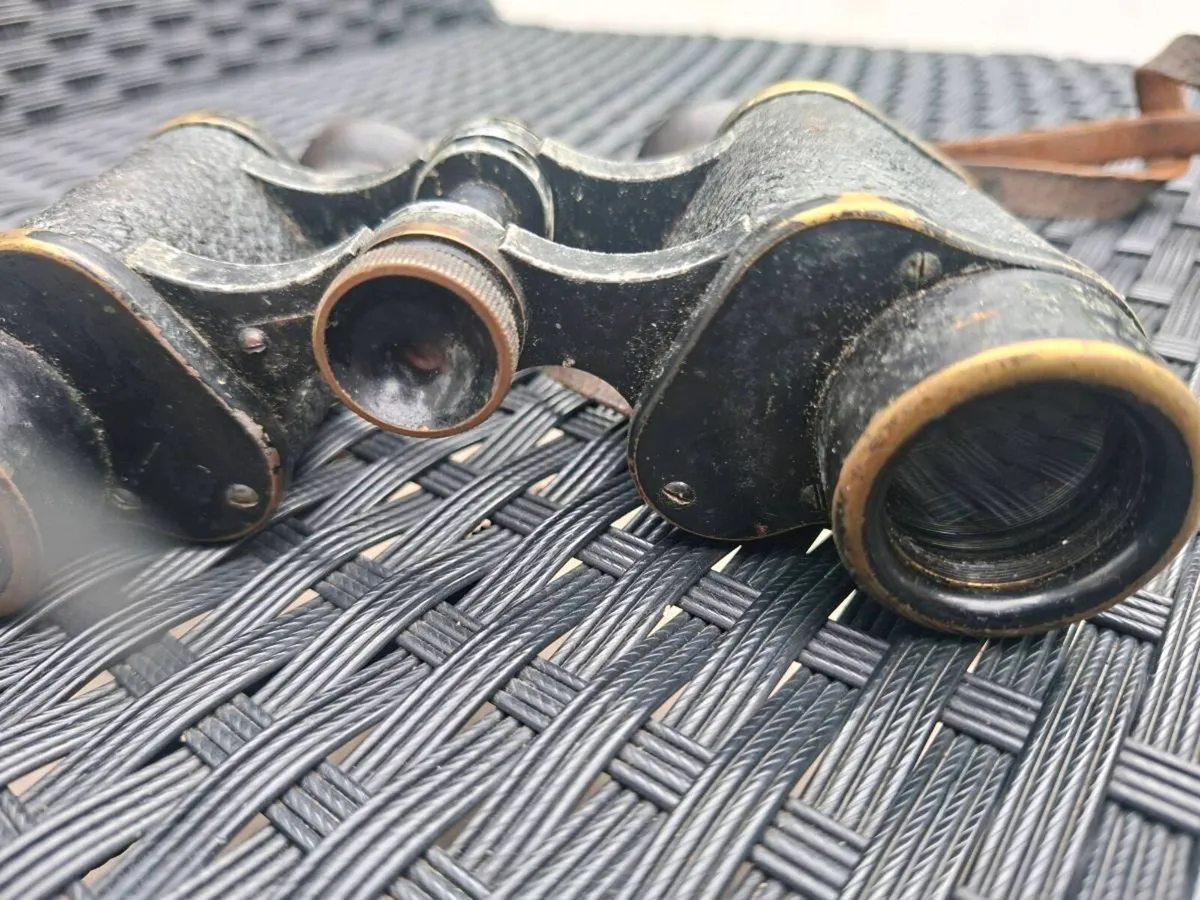 Vintage World War ll Carl Zeiss German Binoculars - Image 2
