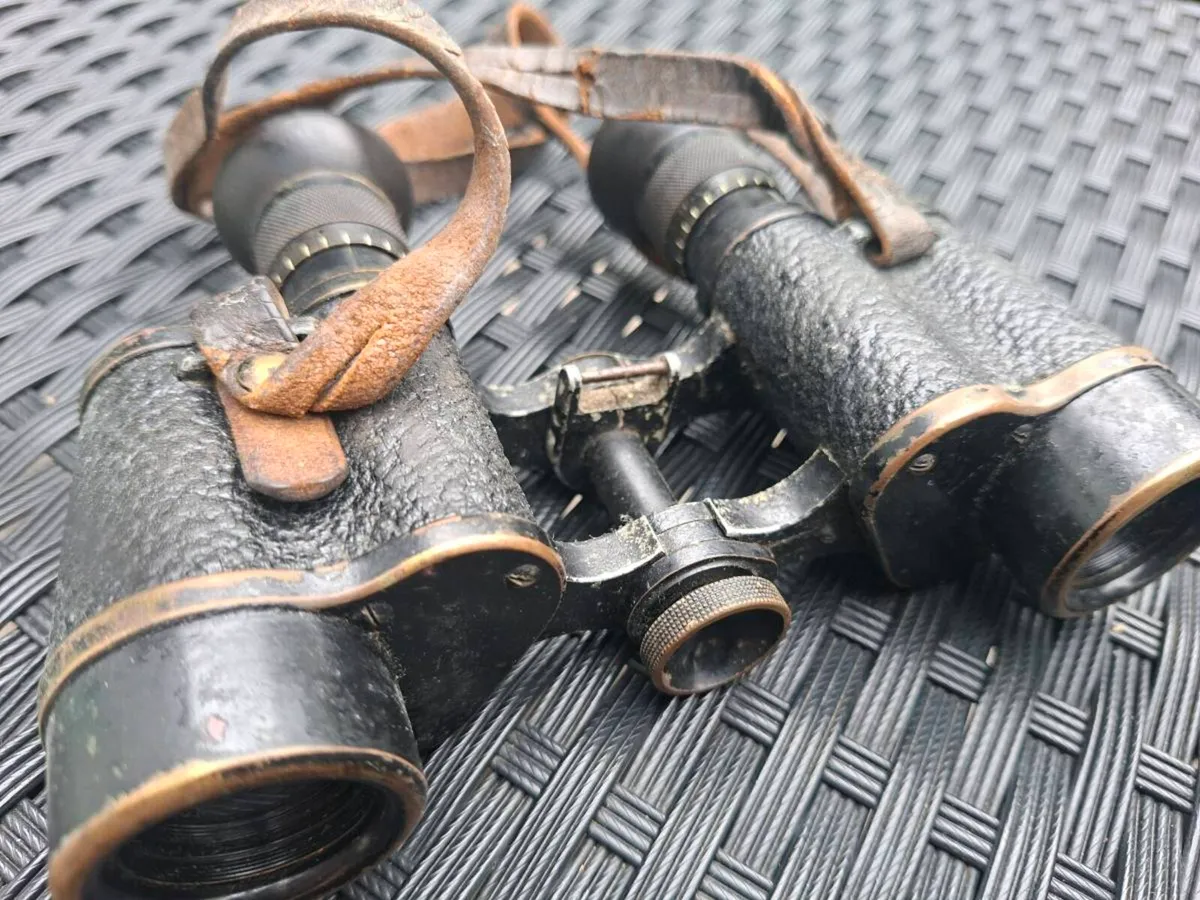 Vintage World War ll Carl Zeiss German Binoculars - Image 3