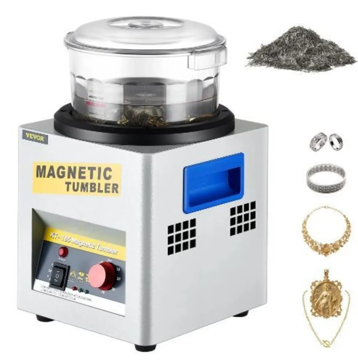 KT-185 Magnetic Tumbler 180mm Jewelry Polisher - Image 1