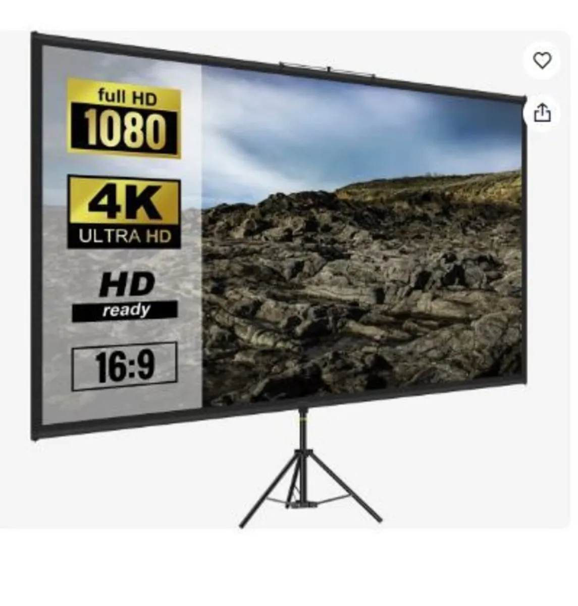 Tripod Projector Screen with Stand 100inch - Image 1