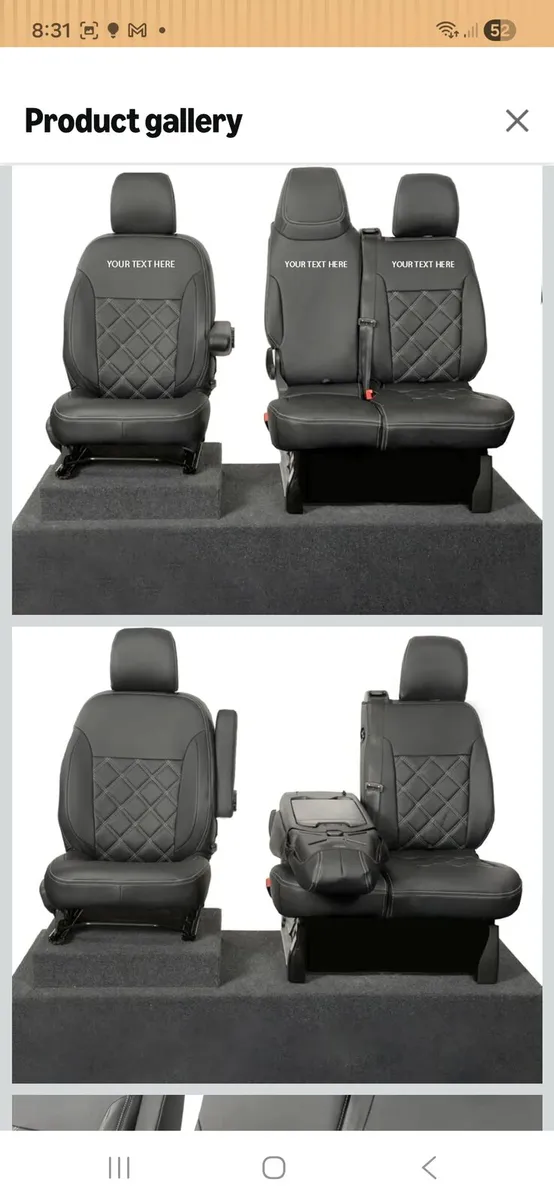 Nissan primastar seat covers