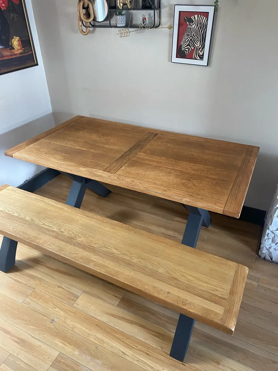 Kitchen table & bench - Image 2