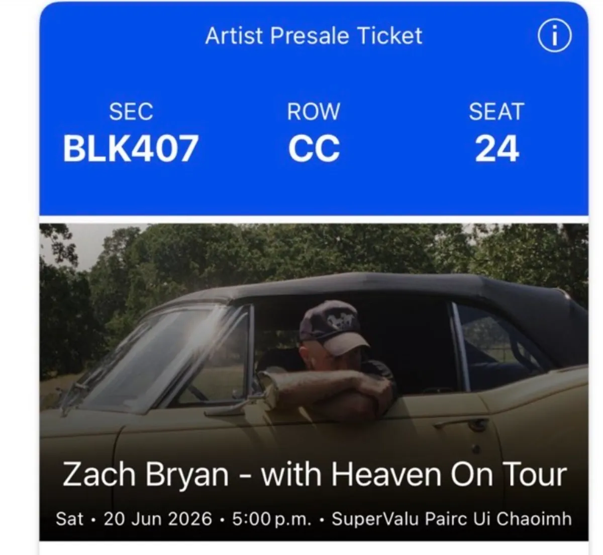 Zach Bryan Tickets