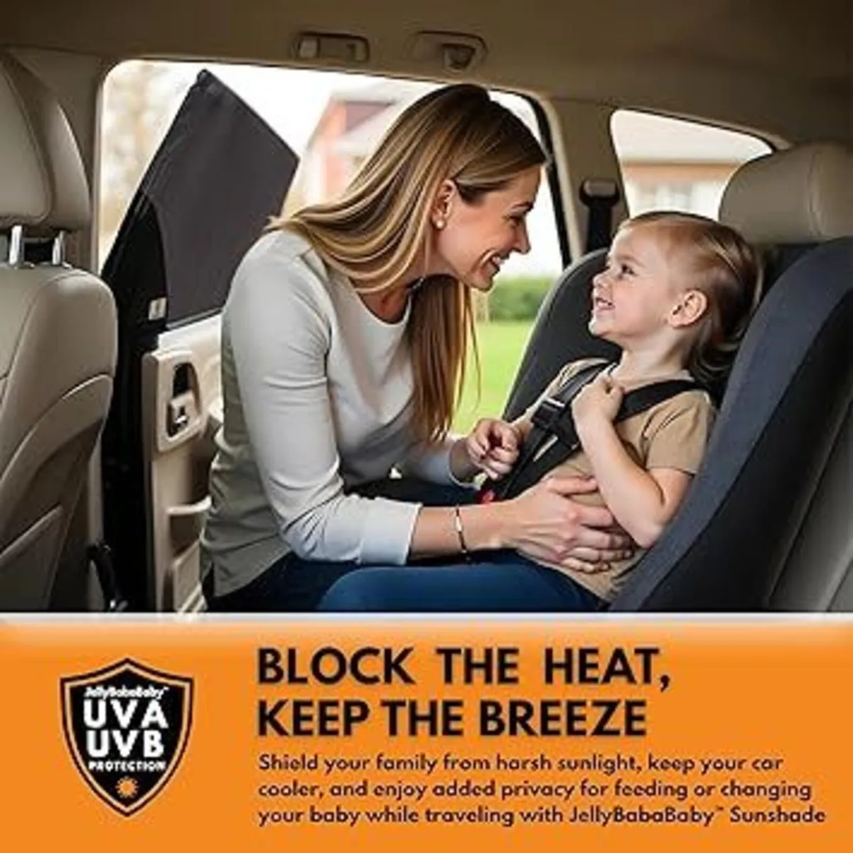 Car Sun Shade for Baby with Suction, Car Sun Shade - Image 3