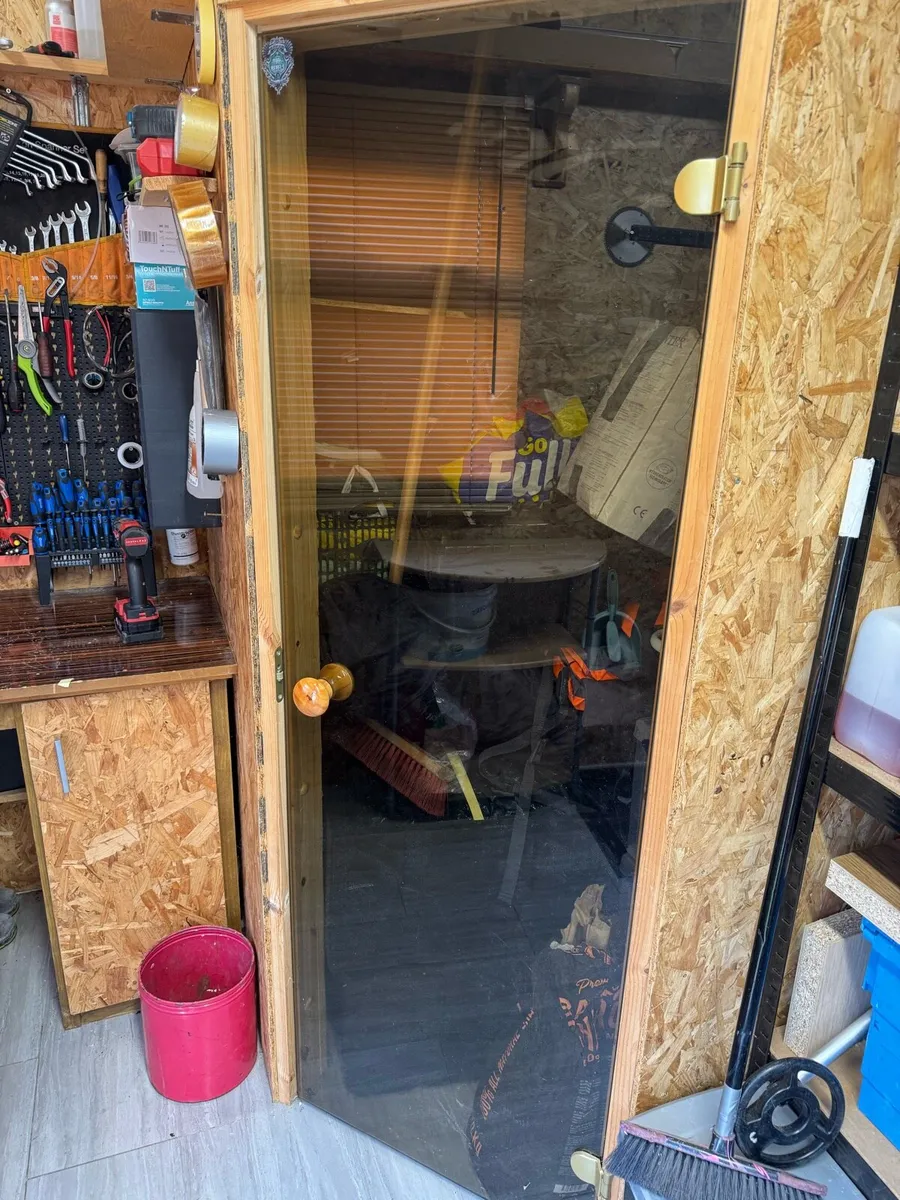 Sauna glass door