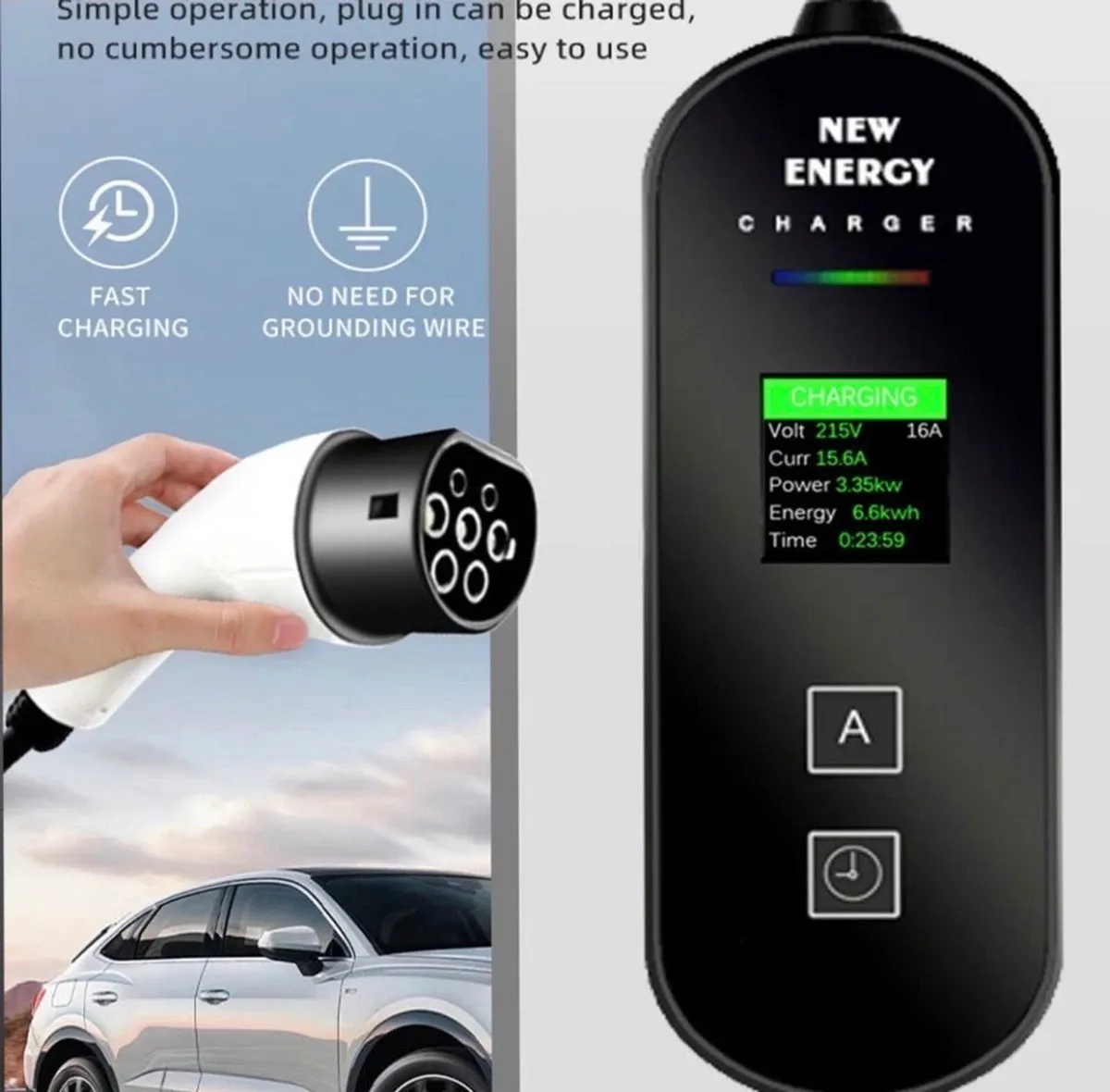 NEW EV Charging Cable Type 2 Granny Charger - Image 3