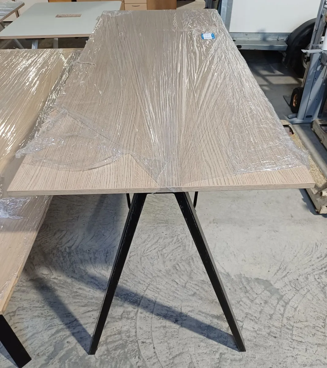 Bene 200cm Oak Canteen Table - Image 1