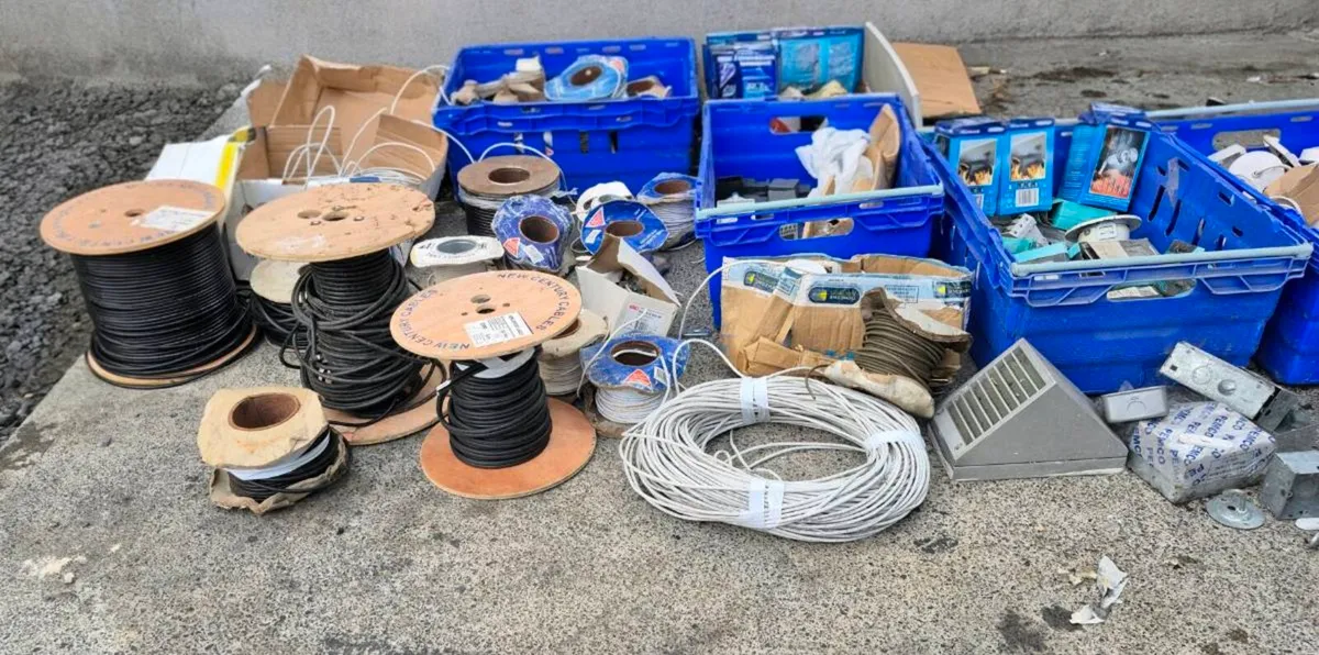 ELECTRICAL SUPPLIES & CABLES JOBLOT OF UNUSED/NEW - Image 1