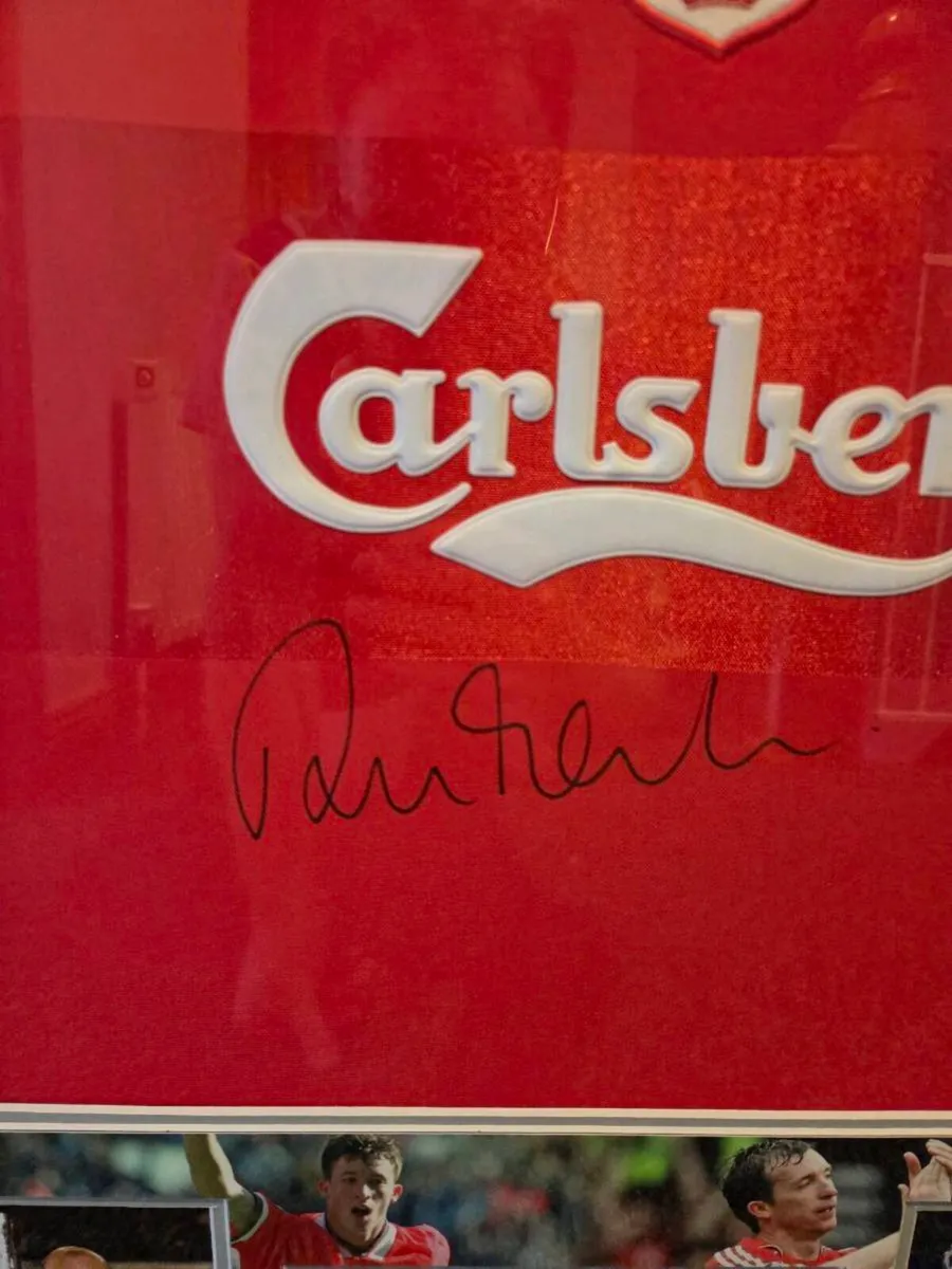 Signed & Framed Robbie Fowler UEFA Cup Final 2001 - Image 3
