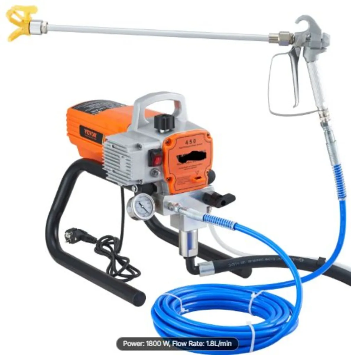 Pro Airless Wall Paint Sprayer, 1800W Electric - Image 1