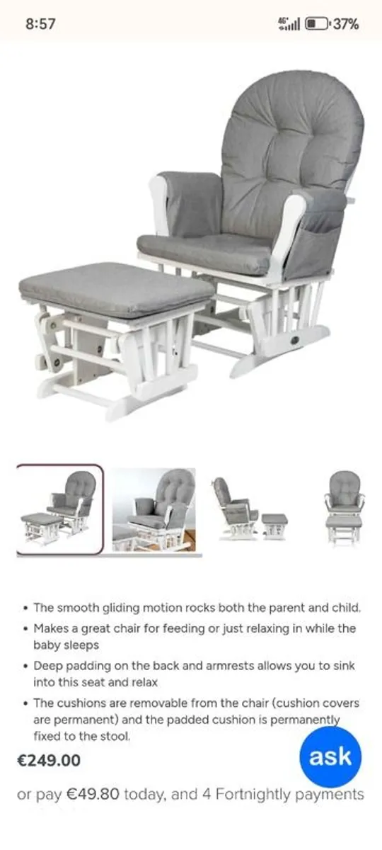 Babylo glider nursing chair - Image 1