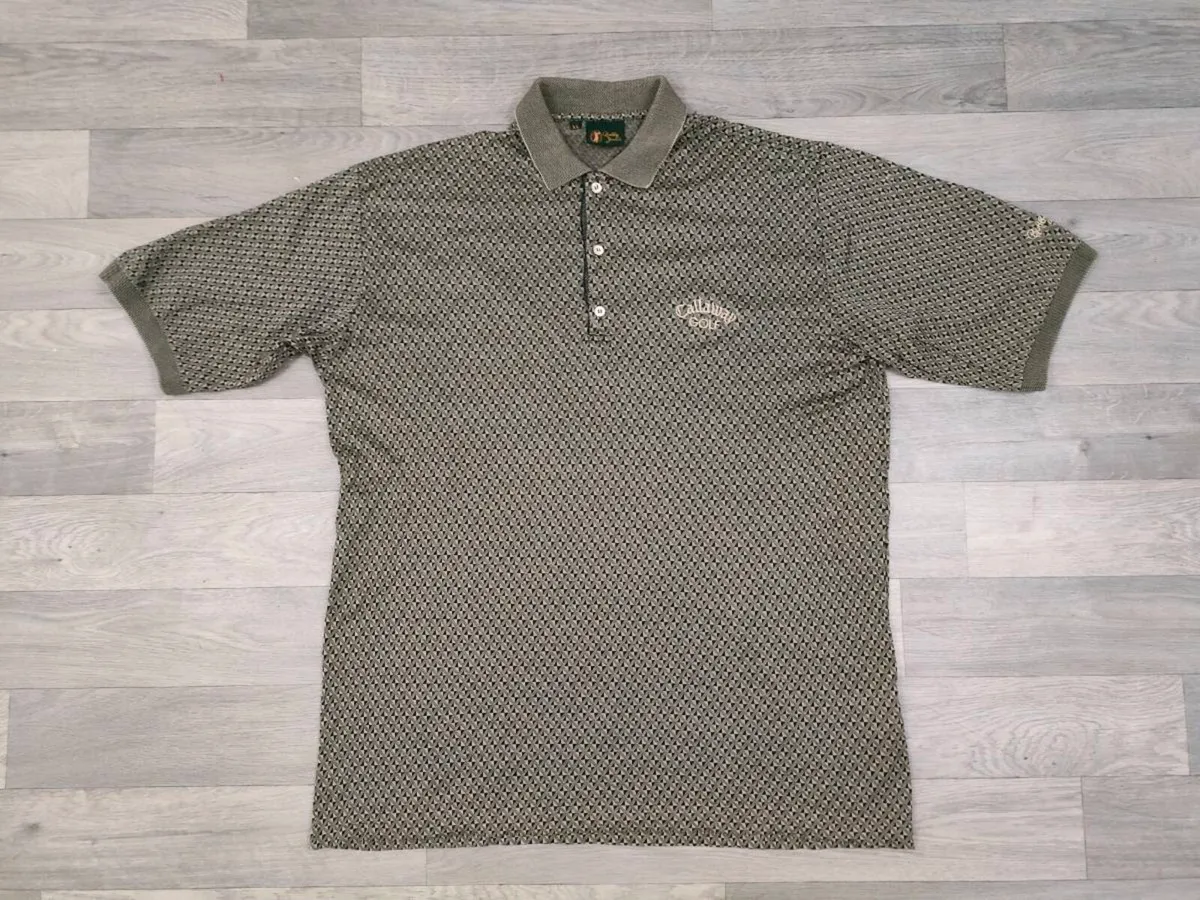 Bobby Jones Patterned Golf Polo Shirt Mens XL - Image 1
