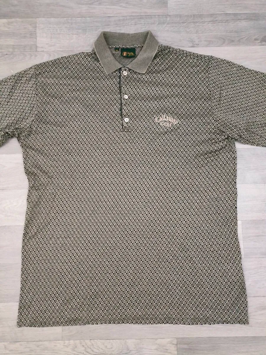 Bobby Jones Patterned Golf Polo Shirt Mens XL - Image 2