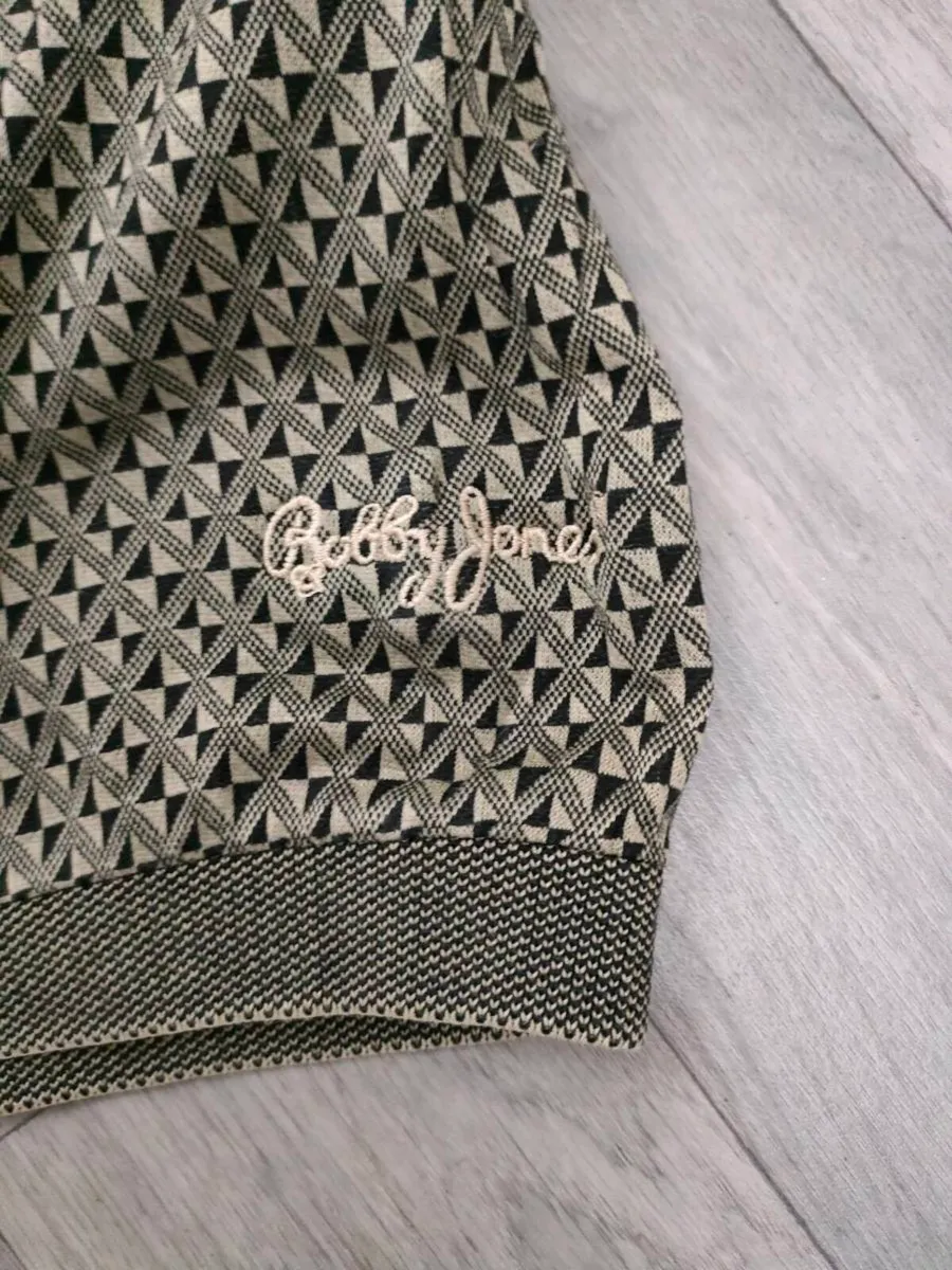 Bobby Jones Patterned Golf Polo Shirt Mens XL - Image 3