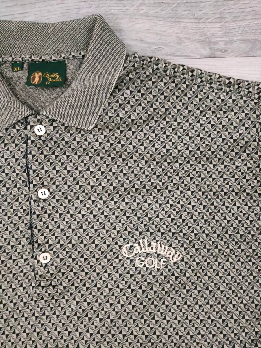 Bobby Jones Patterned Golf Polo Shirt Mens XL - Image 4