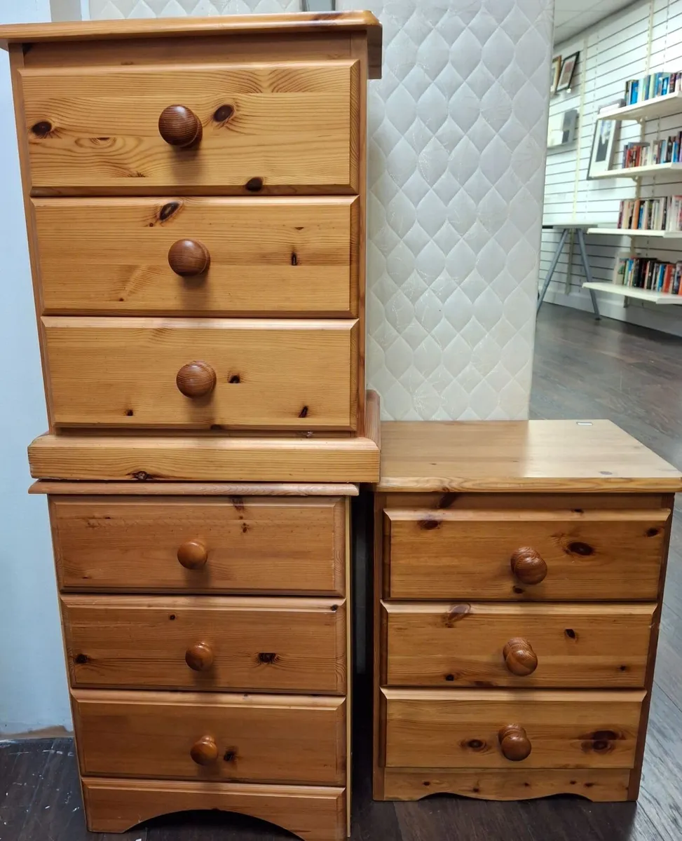 Bedside Pine Lockers
