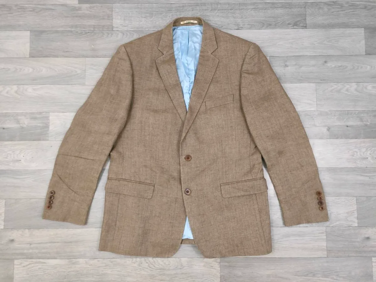 Magee 100% Linen Blazer Jacket Mens 42R Large - Image 1