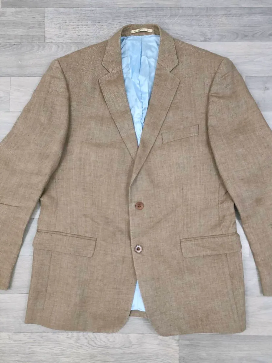 Magee 100% Linen Blazer Jacket Mens 42R Large - Image 2