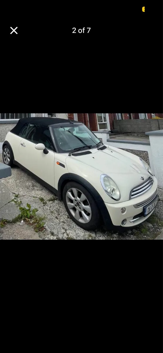 Cream Mini Cooper Car 2006 - Image 2