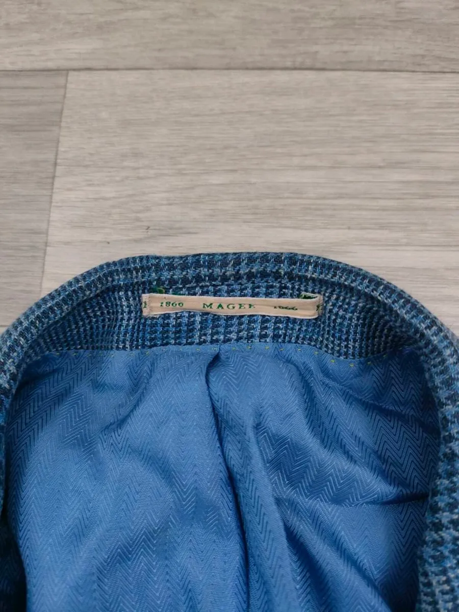 Magee Linen & Silk Blend Donegal Tweed Blazer 40R - Image 3