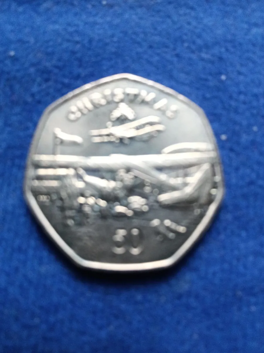 Isle of Man 1985 Christmas 50 pence - Image 2